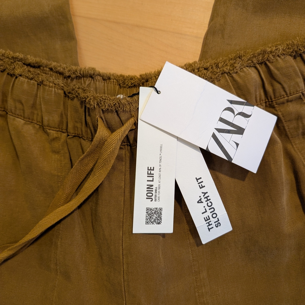Zara Brown Slouch Fit Pants